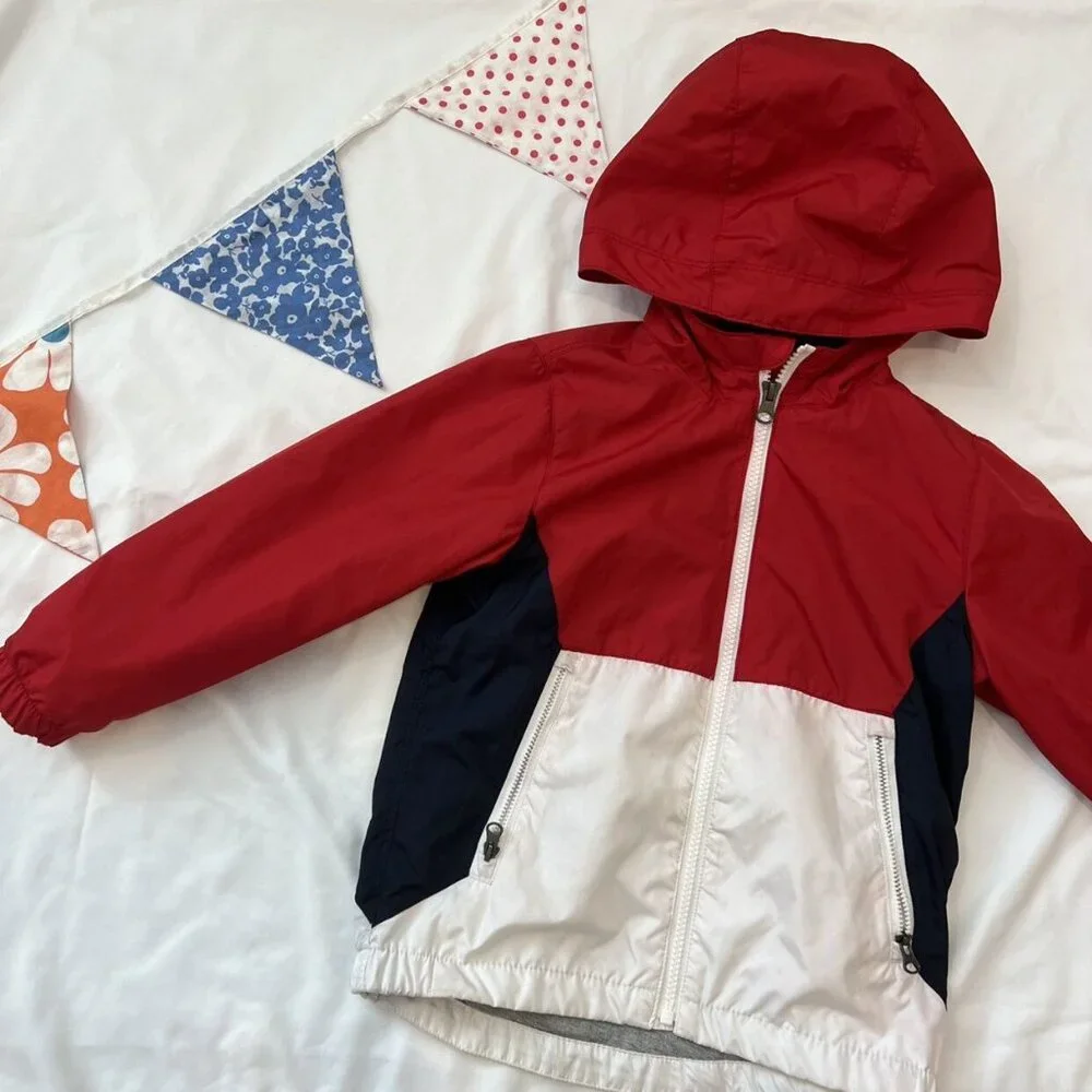 Gap Lined Hooded Raincoat Size 5 Years